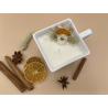 Tasse carrée florale