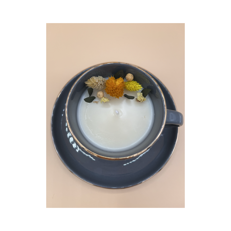 Tasse ronde bleue